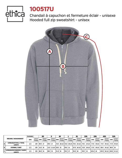 Sweatshirt Hooded with HEU letters - Black