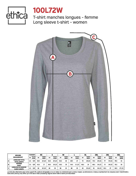 Long Sleeve Womens T-Shirt - White