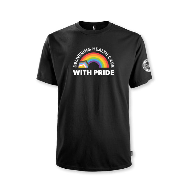 Delivering Health Care with Pride - Black Short Sleve