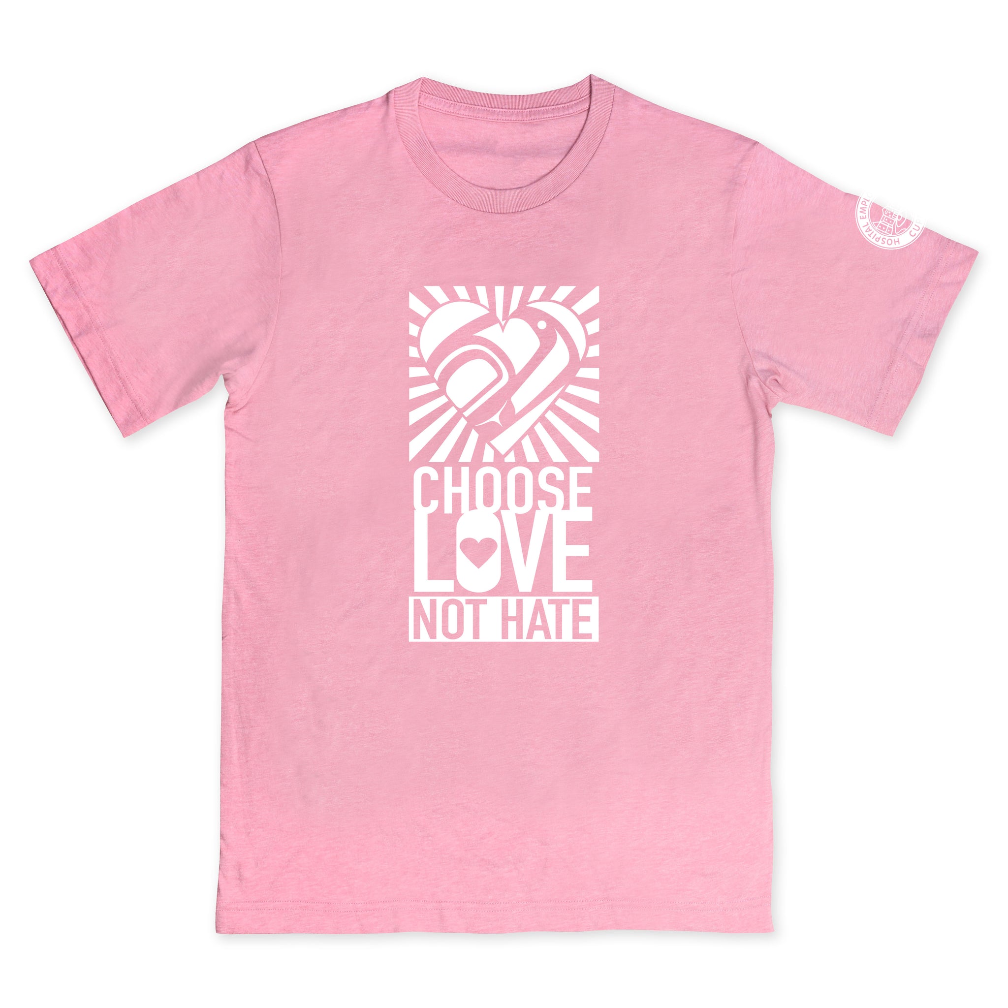 Pink Shirt - New Choose Love Not Hate