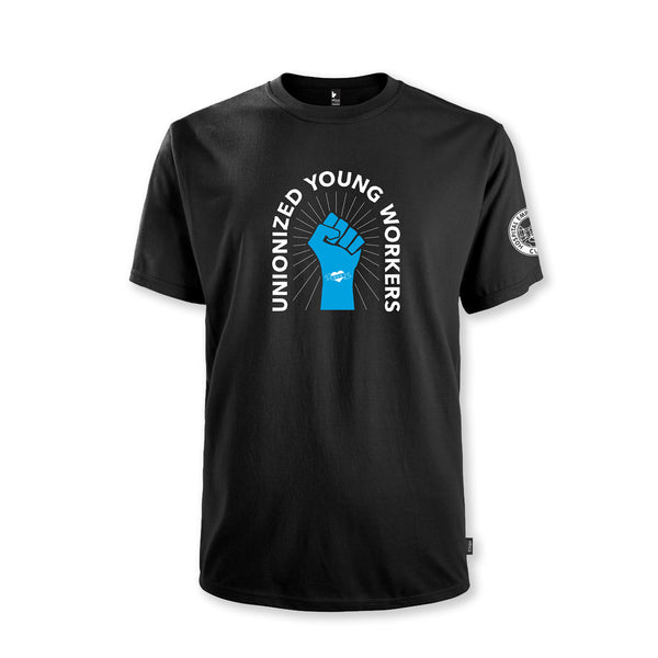 Unionized Young Workers - Black Short Sleeve Shirt